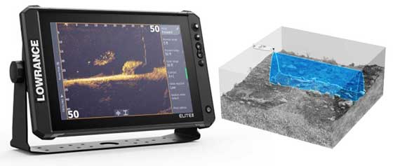 Zobrazení live sondy Lowrance