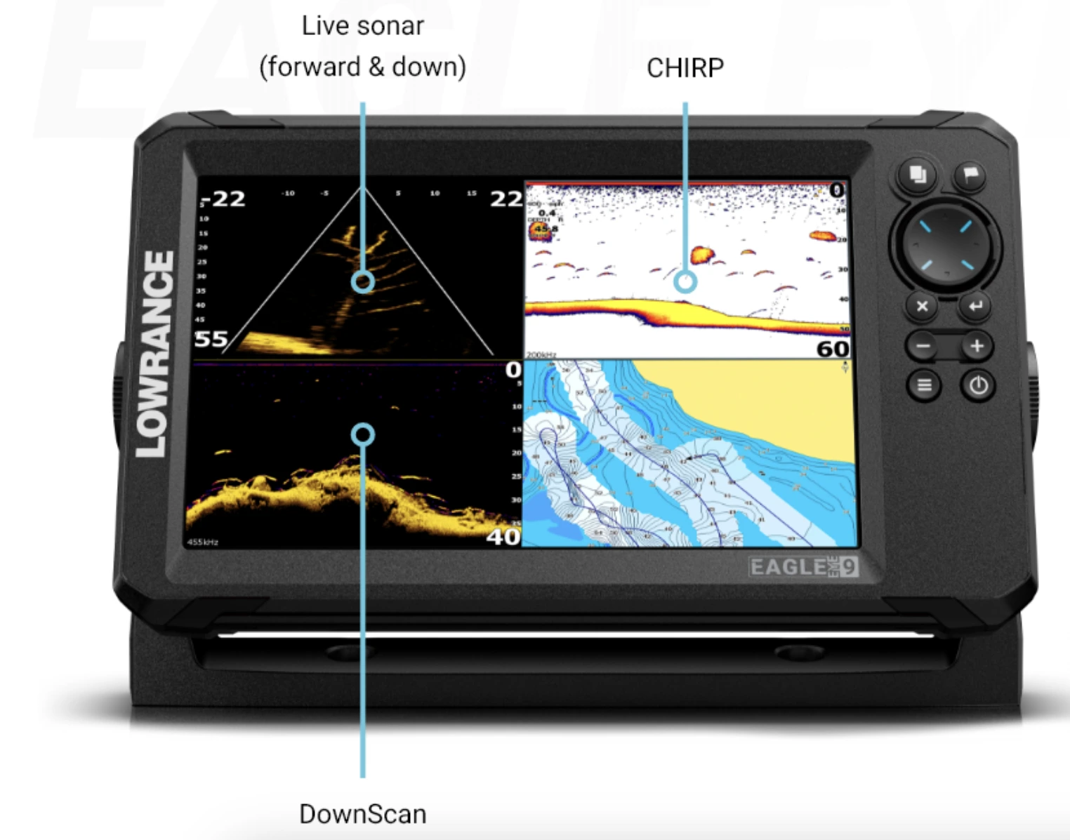 Rybářský sonar s live sondou Lowrance EAGLE EYE v nabídce Sumcari.cz