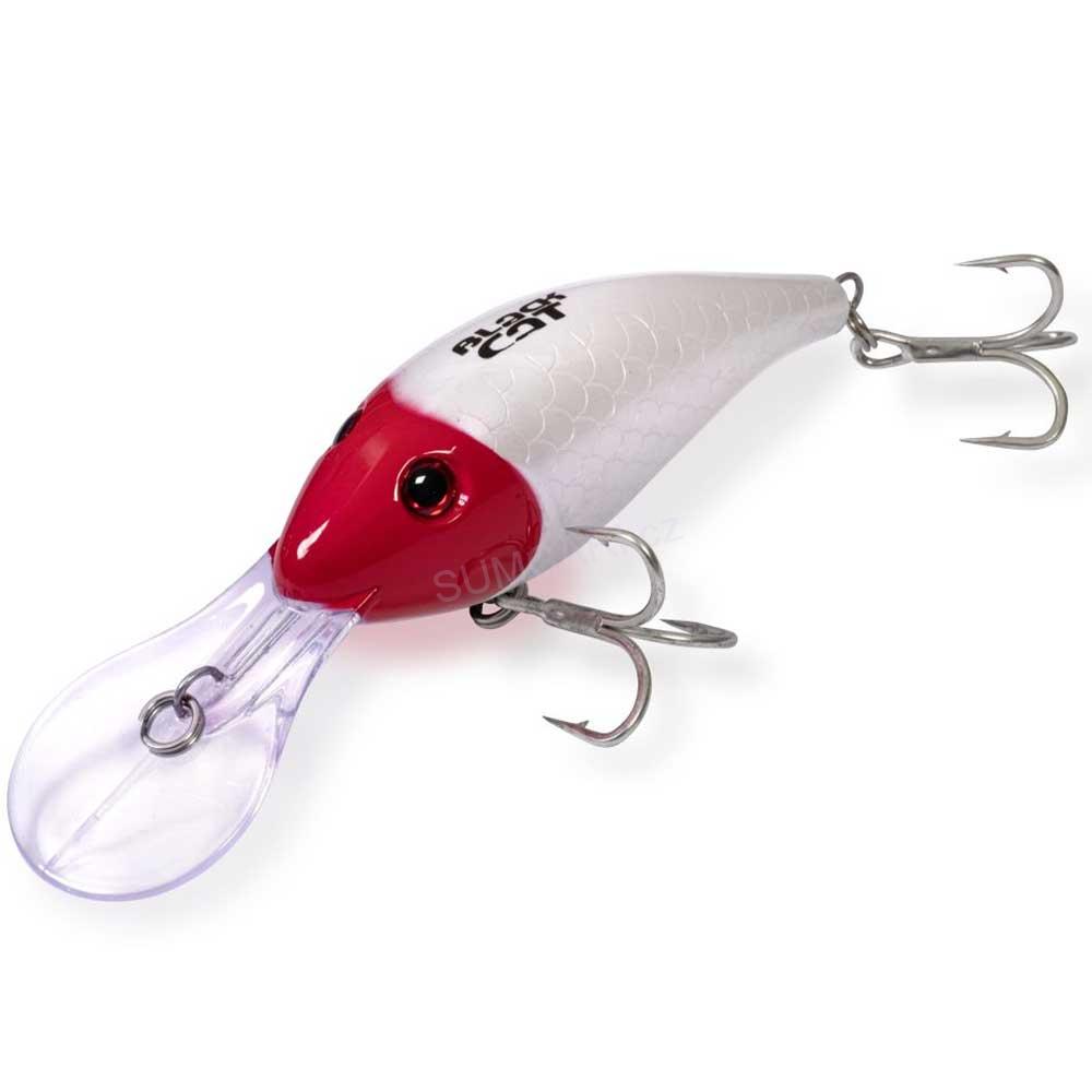 Black Cat wobler BABY Cranker Red/Glow in the dark, 25g 12cm
