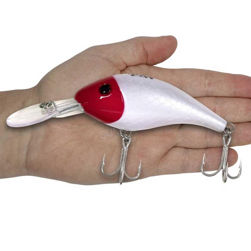 Black Cat wobler BABY Cranker Red/Glow in the dark, 25g 12cm
