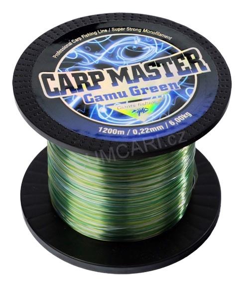 Giants fishing vlasec Carp Master Camou Green 0.25mm 8.00kg, 1200m