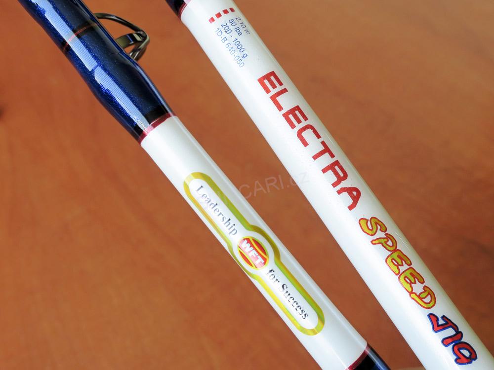 WFT prut Electra Speed Jig 2.00m 400-2000g, 1+1 díl