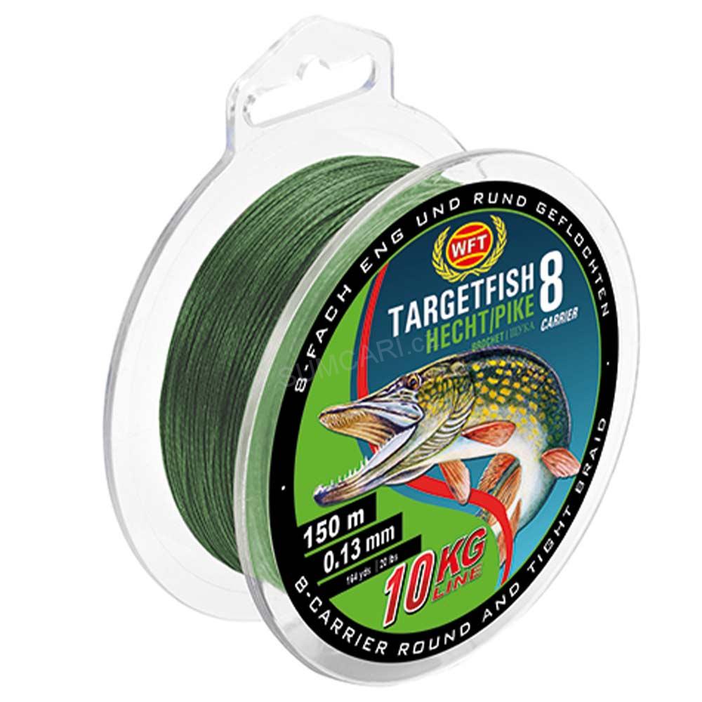 WFT šňůra Target Fish 8 0.18mm 14kg 150m, zelená