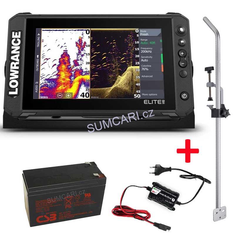 Lowrance ELITE FS 7, sonda ActiveImaging 3v1 | ZDARMA držák sondy, baterie s nabíječkou