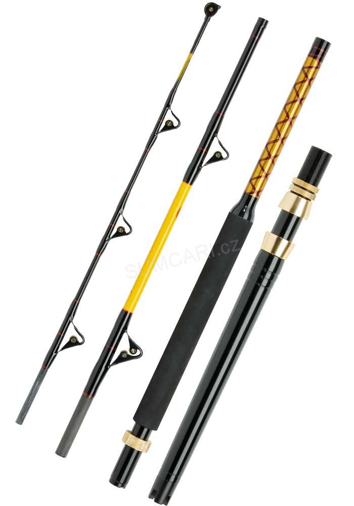WFT prut Never Crack Blue Water Travel 2.10m 300-900g, 50lbs, 4 dílný