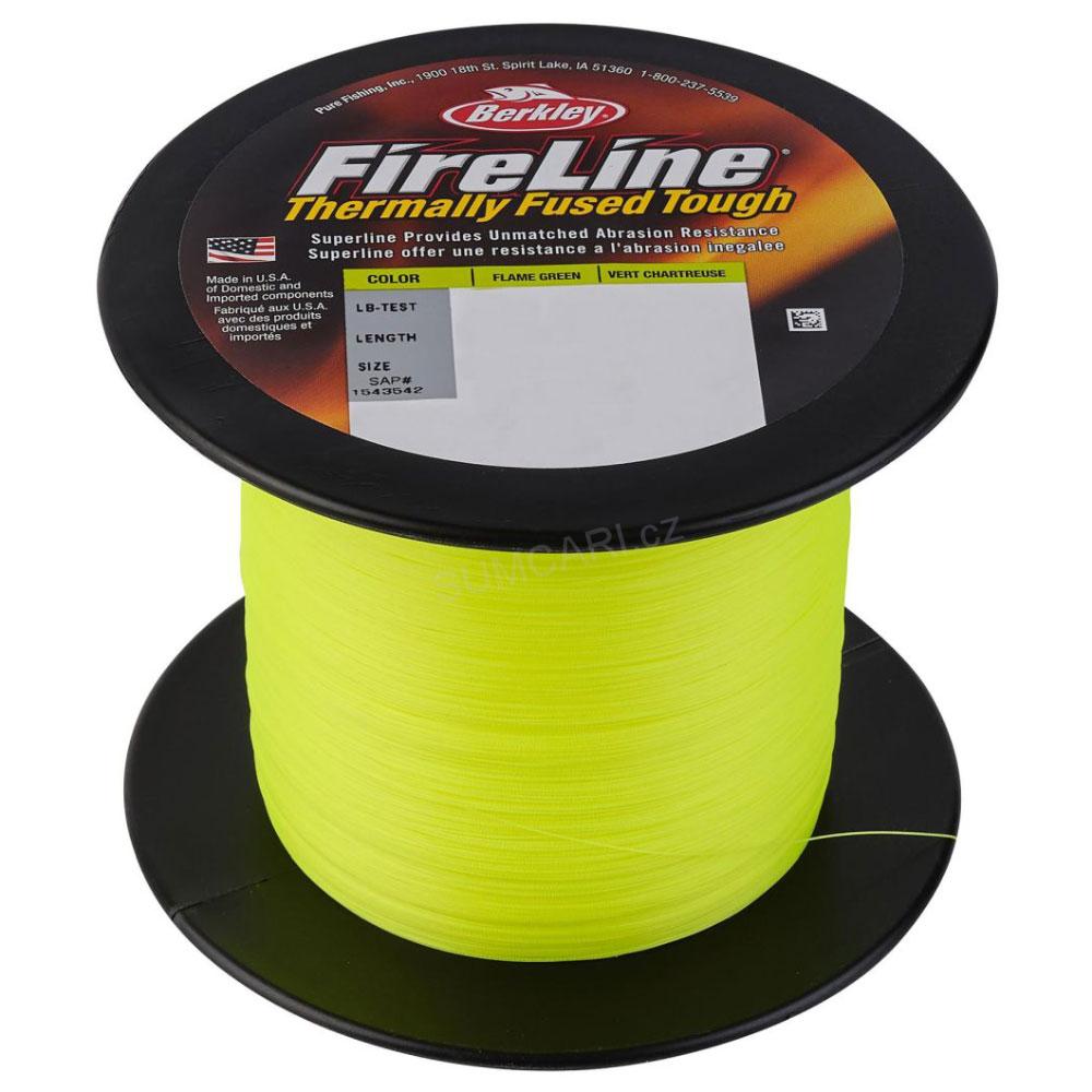 Berkley Fireline FUSED ORIGINAL Flame Green 0.12mm 7.20kg, žlutá