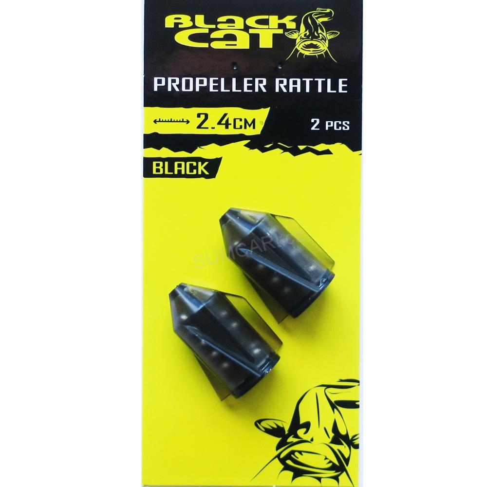 Black Cat chrastítka Propeller Rasseln 2.40cm, černé