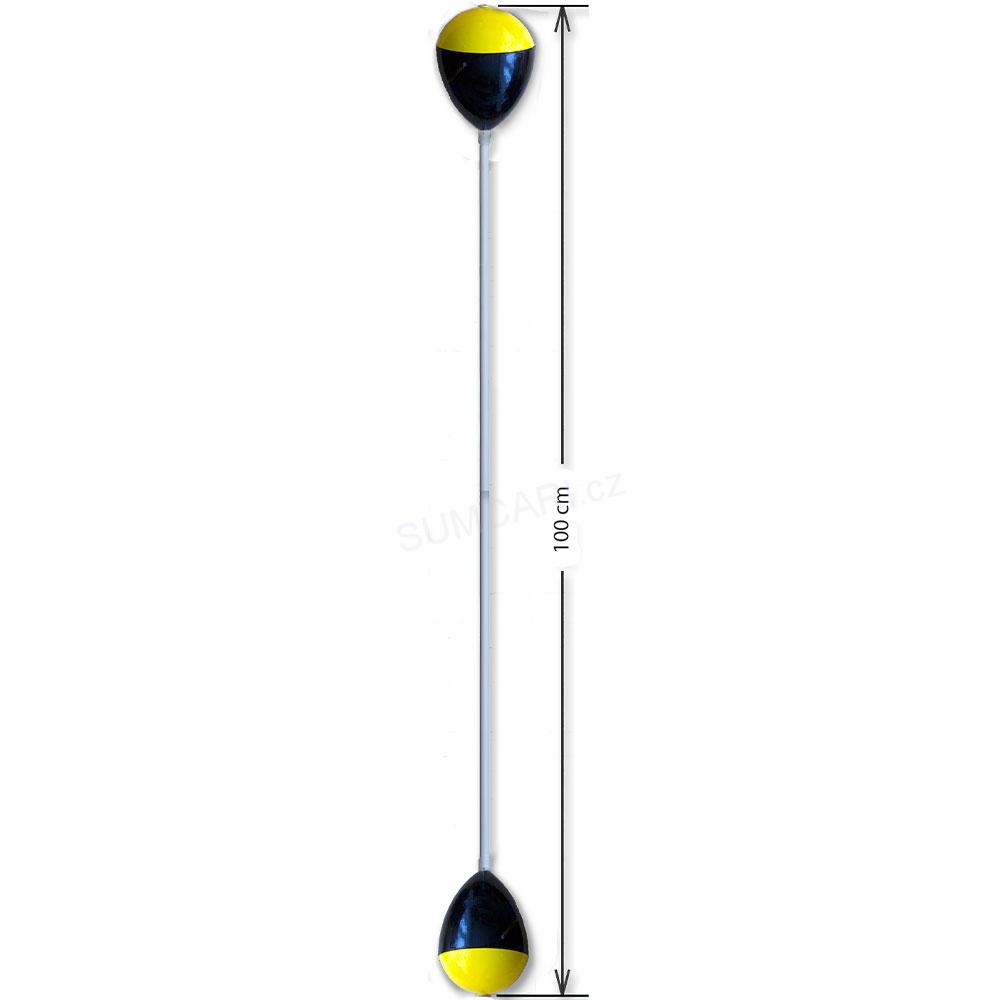 BUBENÍK sumcová tyčová bójka průběžná, 80 + 80g, 100cm