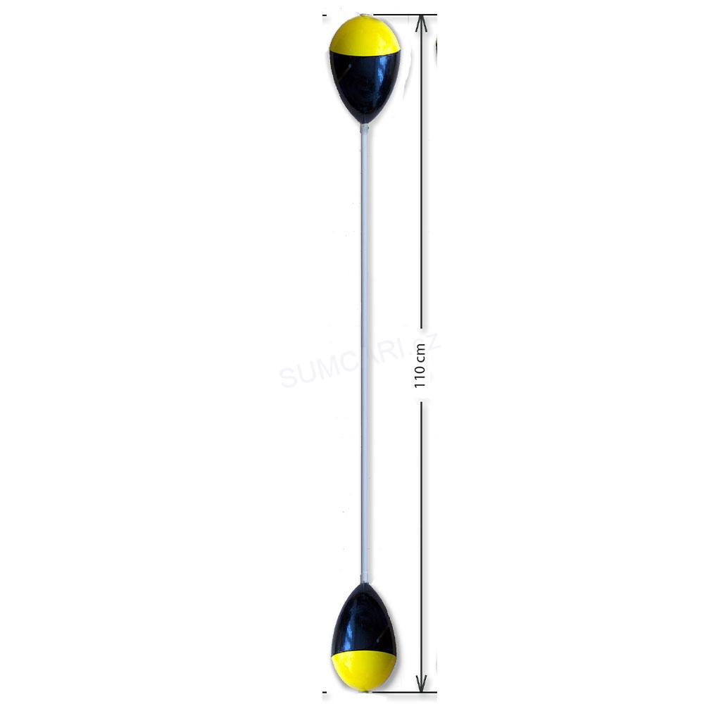 BUBENÍK sumcová tyčová bójka průběžná, 110 + 110g, 110cm