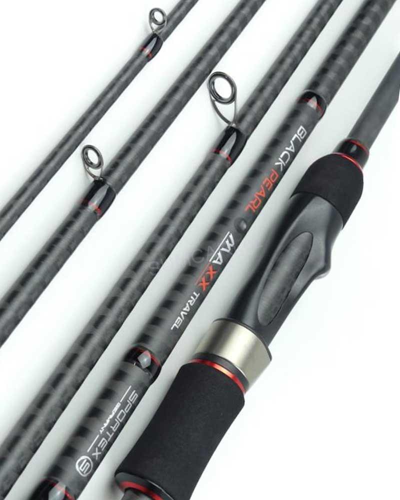 Sportex prut Black Pearl MAXX travel 2.20m 25-84g, 4 dílný