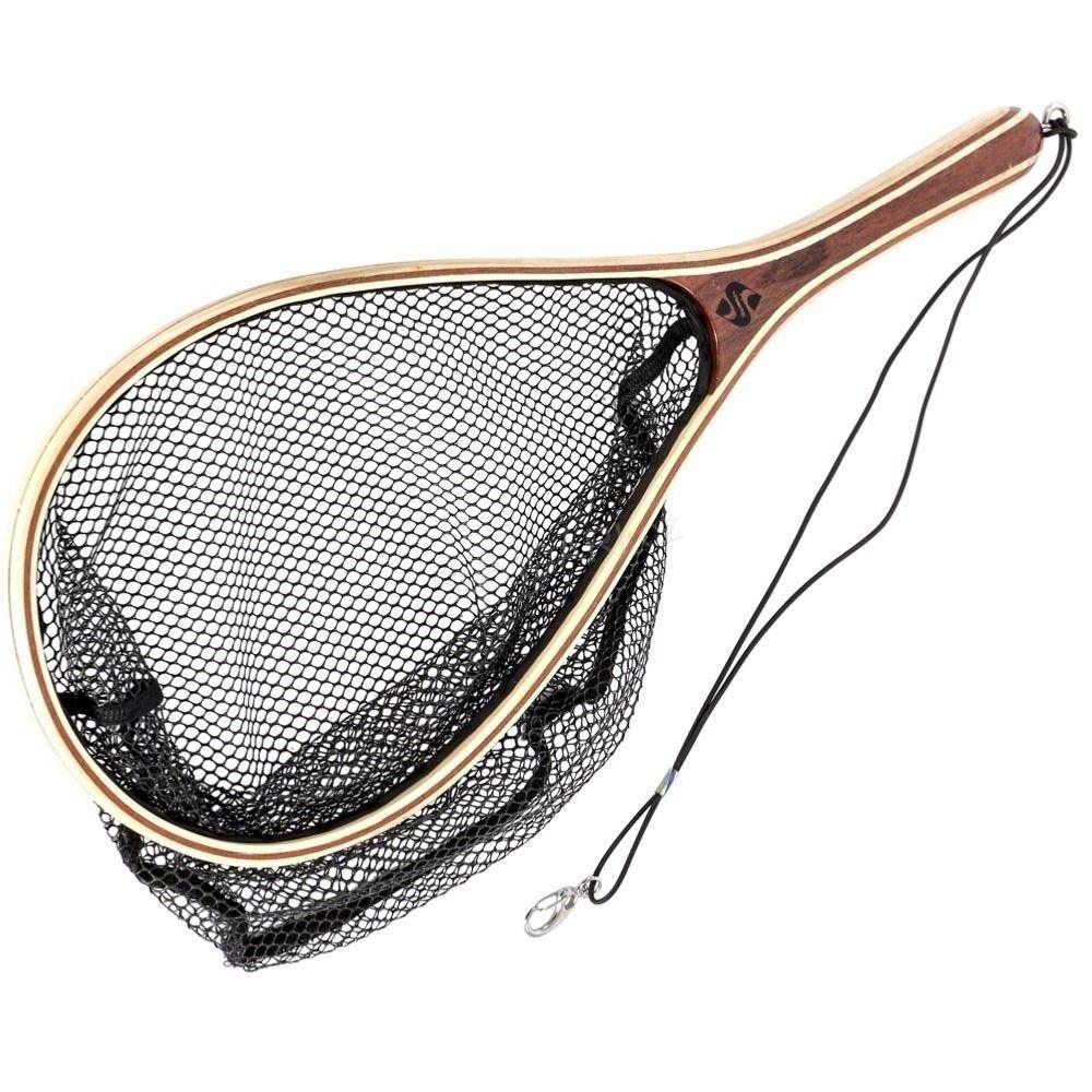 Snowbee dřevěný raketový podběrák Wooden Landing Net - Large