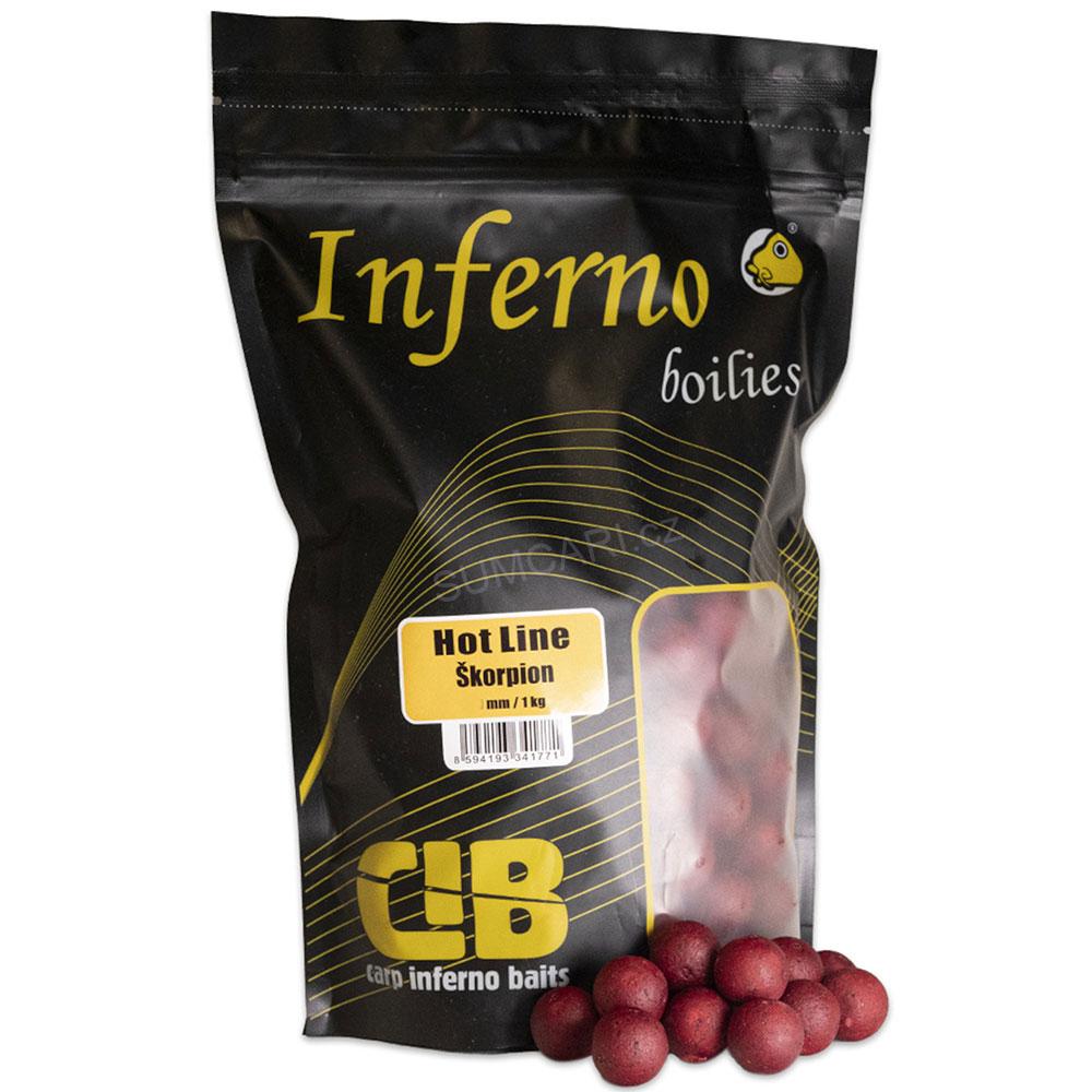 Carp Inferno boilies Hot Line ŠKORPION 24mm, 1 kg