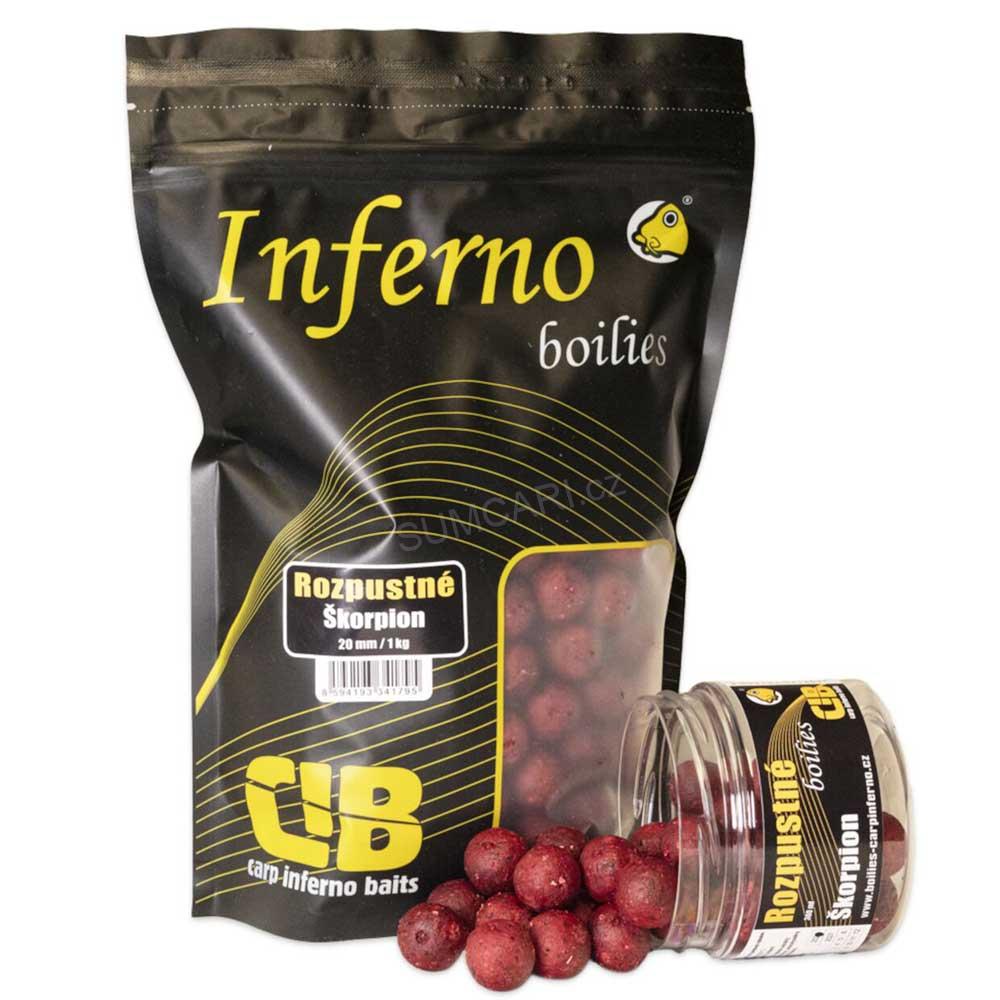 Carp Inferno rozpustné boilies Hot Line ŠKORPION, 20mm, 1kg