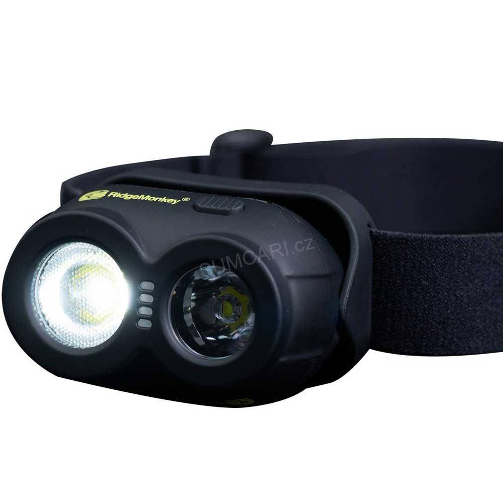 RidgeMonkey dobíjecí čelovka VRH150X USB Rechargeable Headtorch