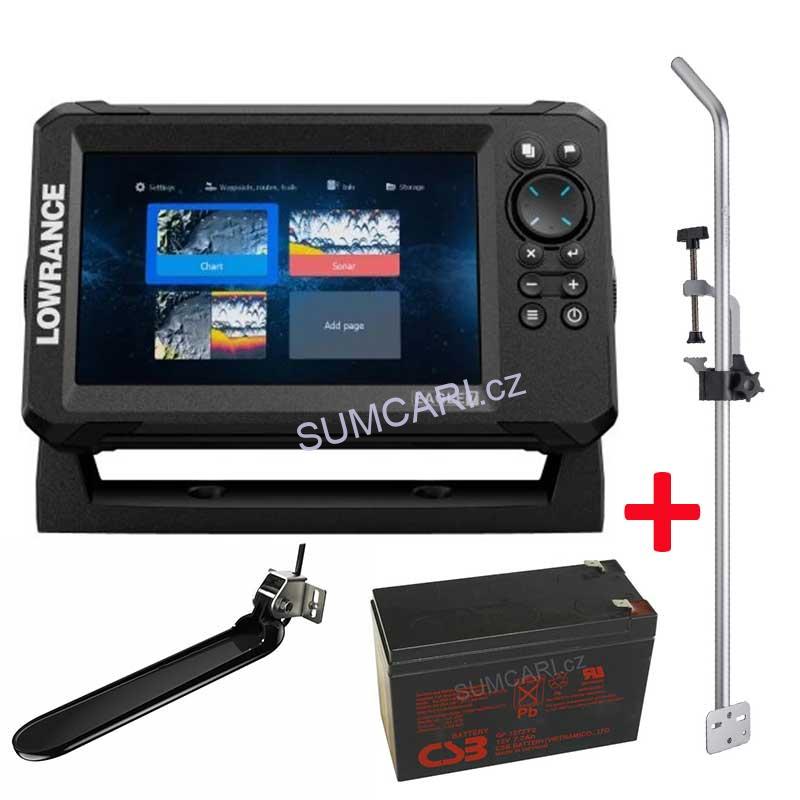 Lowrance sonar EAGLE 9 sonda Tripleshot HD | ZDARMA držák sondy a baterie