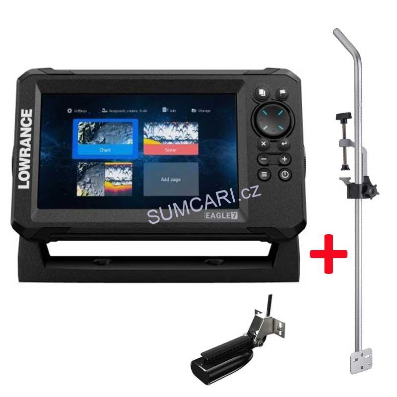 Lowrance sonar EAGLE 7, sonda SplitShot HD | ZDARMA držák sondy