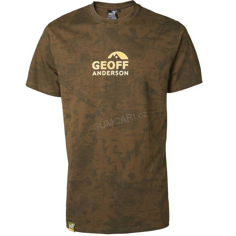 Geoff Anderson tričko Organic Tee leaf, oranž. logo, vel. S