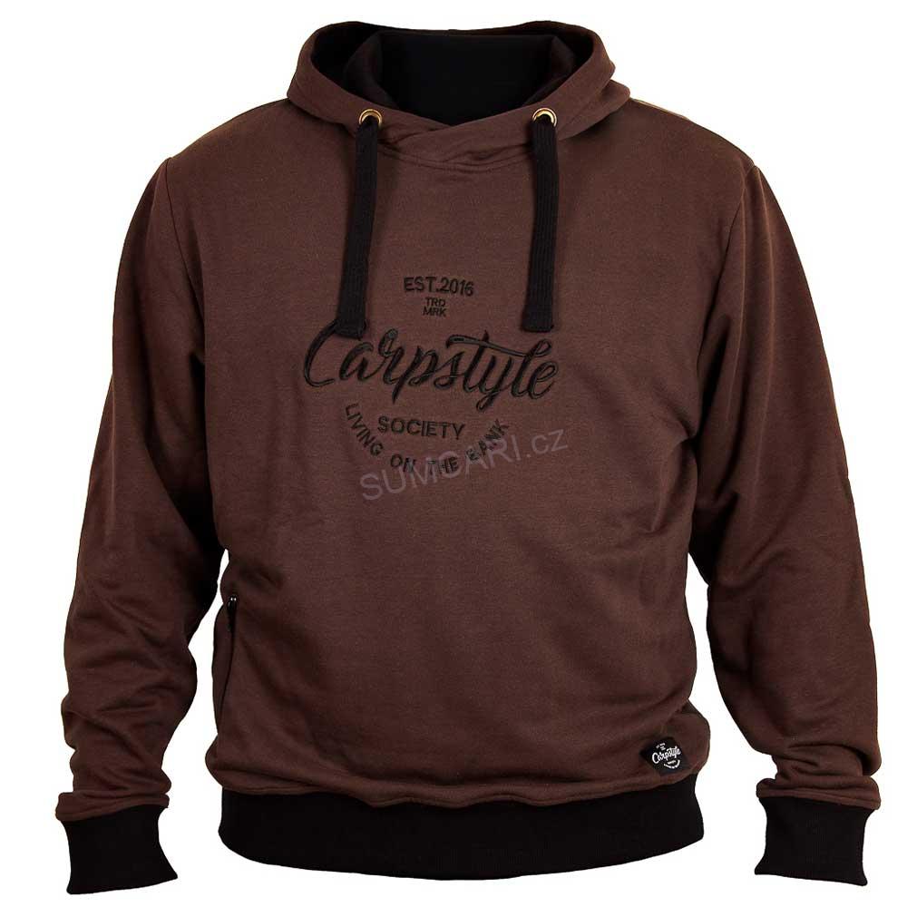 Carpstyle mikina Brown Forest Hoodie, vel. XXL