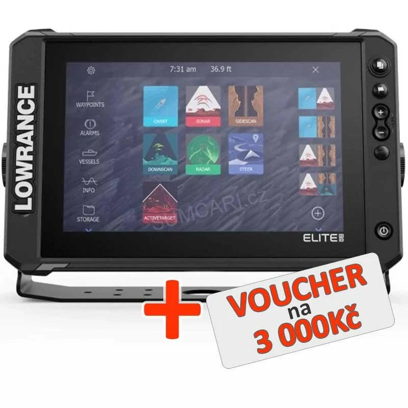 Lowrance Elite FS 12 se sondou Active Imaging 3v1 + Voucher na 3000Kč