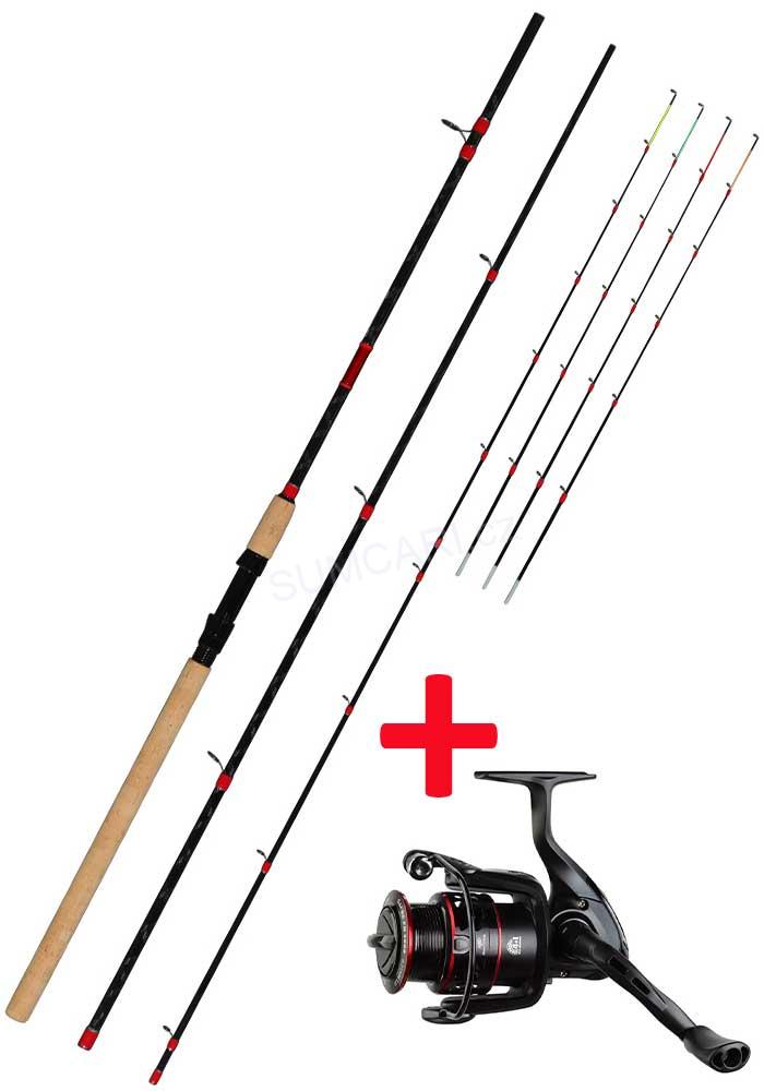 Giants fishing prut Fluent MK2 Feeder 10ft 3.00m 80g + naviják Gaube FD 4000