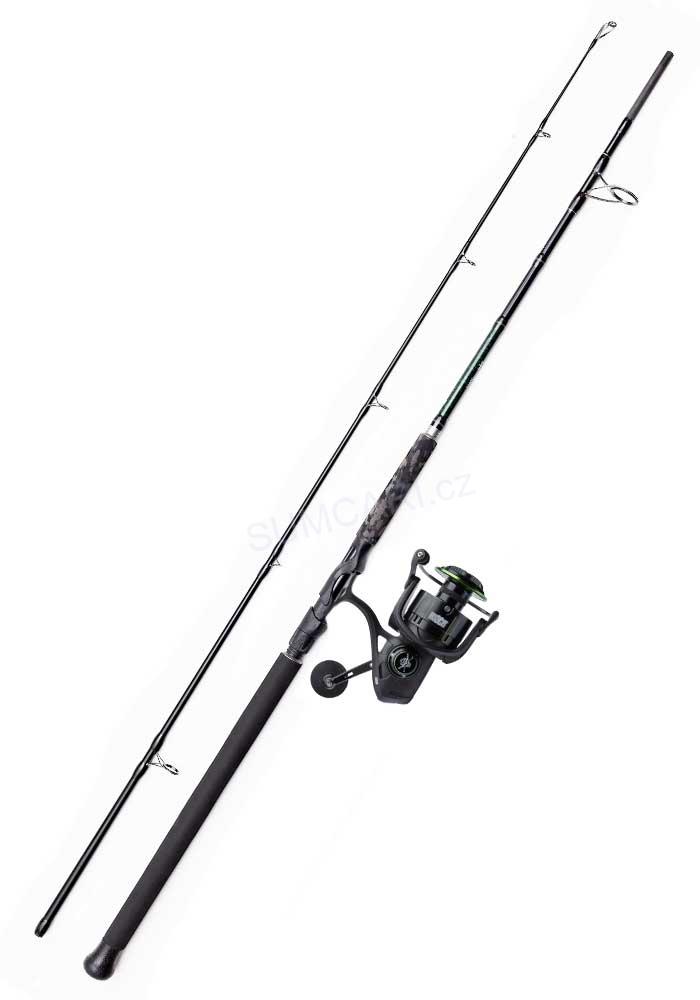 MadCat přívlačový set prut Black Spin 2.70m 40-150g - naviják MadCat 5500