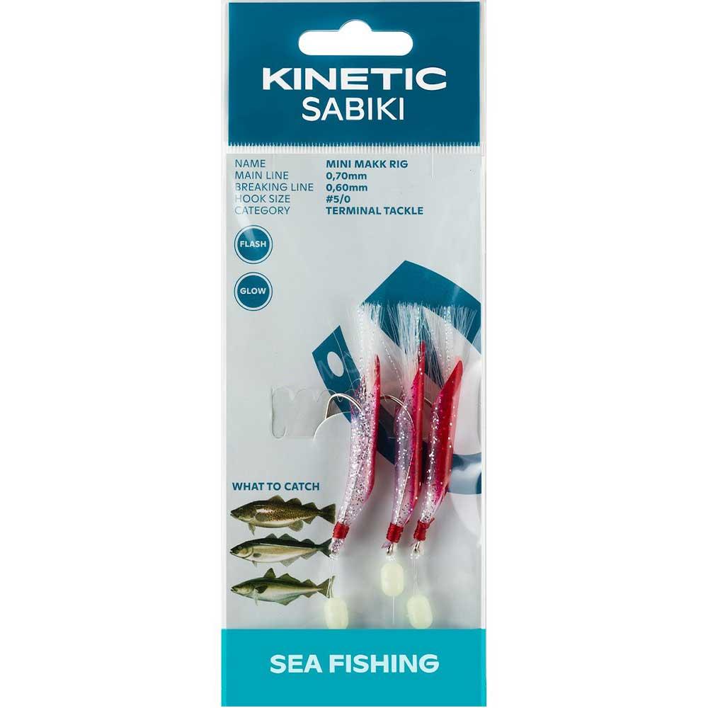 Kinetic návazec SABIKI MINI MAKK 5/0, Red/Silver