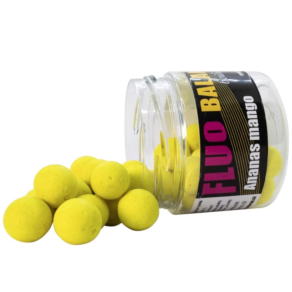 Carp Inferno Balanced Boilie Fluo Ananas Mango 150ml, 16mm