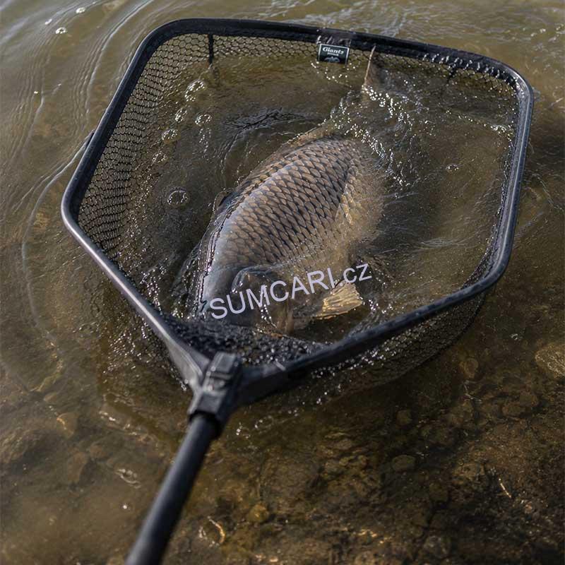 Giants fishing plovoucí podběrák s pogumovanou síťkou Luxury X-large Float 80x70cm
