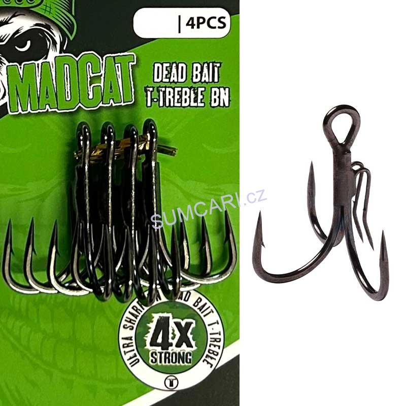MADCAT trojháček Dead Bait T-Treble BN 4X 2/0, 4ks