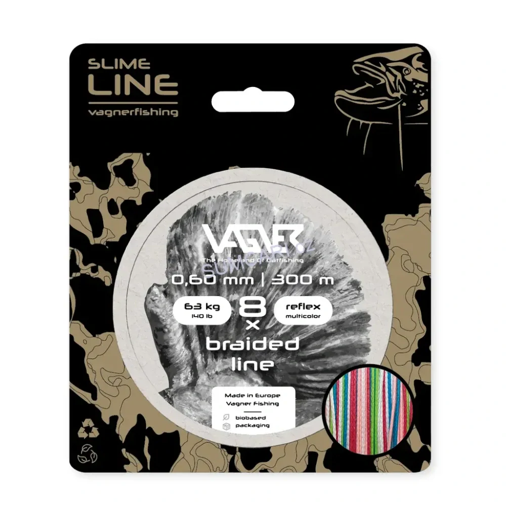 VAGNER sumcová šňůra Braided Line Reflex 0.60mm 63kg, 300m
