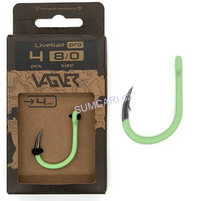VAGNER háček Livebait PRO, vel. 2/0, 4 ks
