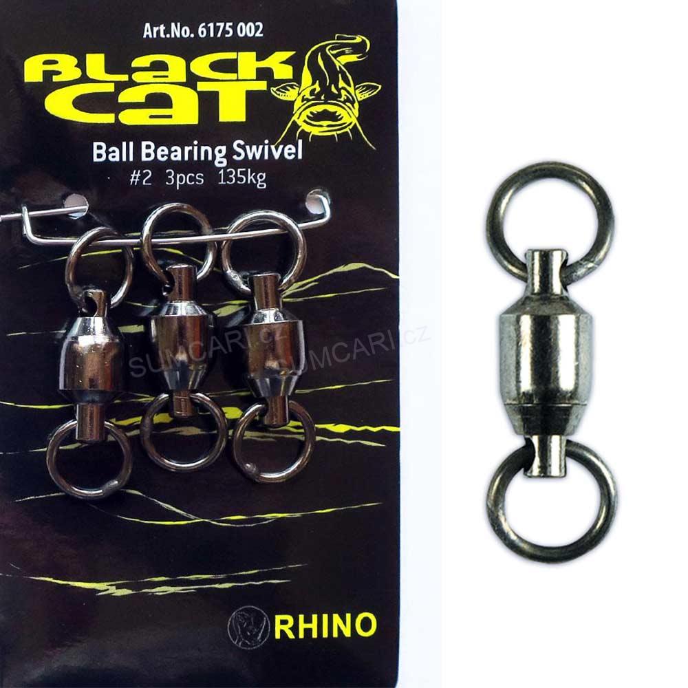 Black Cat obratlík ložiskový Ball Bearing Swivel vel. 2 135kg, 3ks