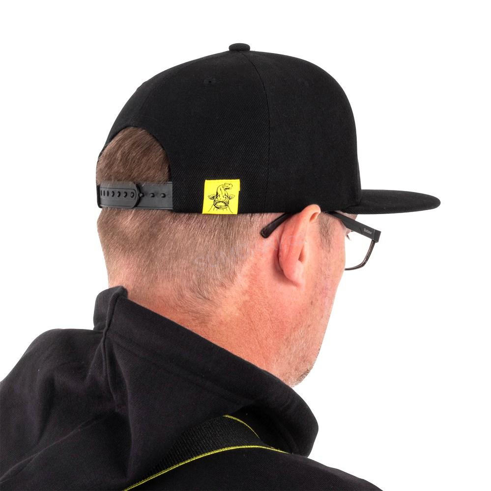 Black Cat kšiltovka Black Flat Peak Cap