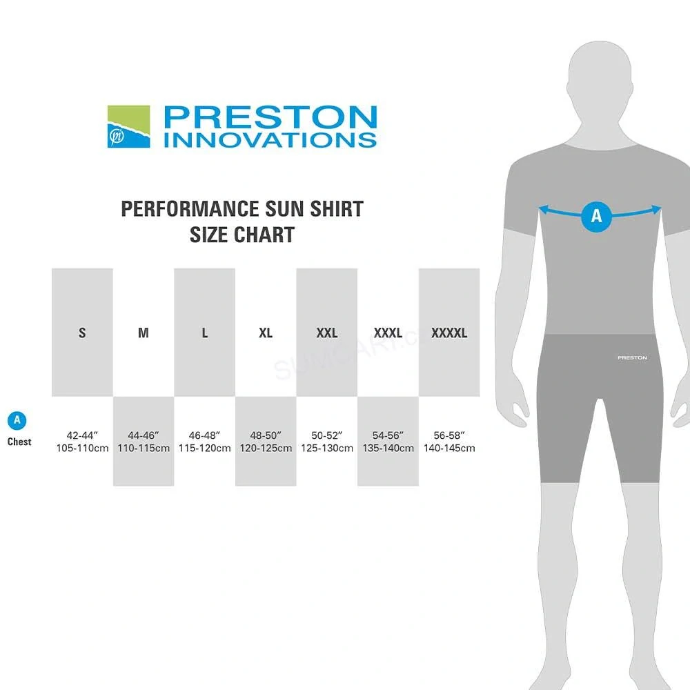 Preston tričko Performance Sun Shirt UPF-35, vel. XXL