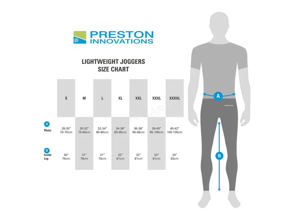 Preston tepláky Lightweight Joggers, vel. XXL