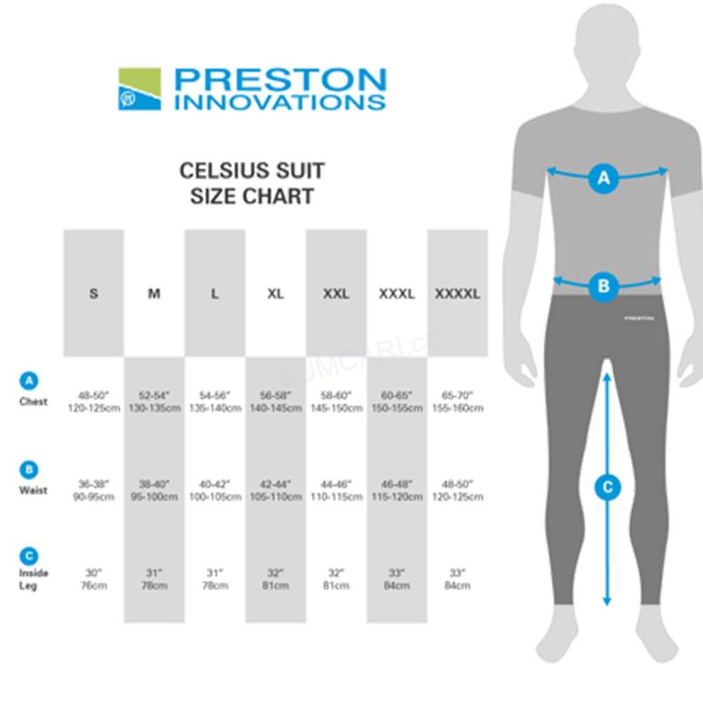 Preston rybářský oblek Celcius Suit, vel.: XL