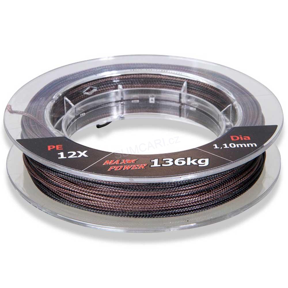 Uni Cat šňůra na návazce Camou X-12 Leader 12X 0.90mm 105kg, 25m