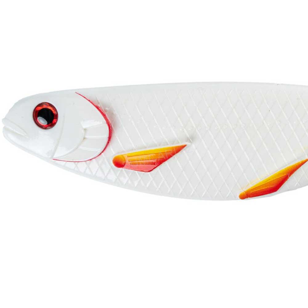 Stroft gumová nástraha PREDATOR White Fire Fin, 14cm