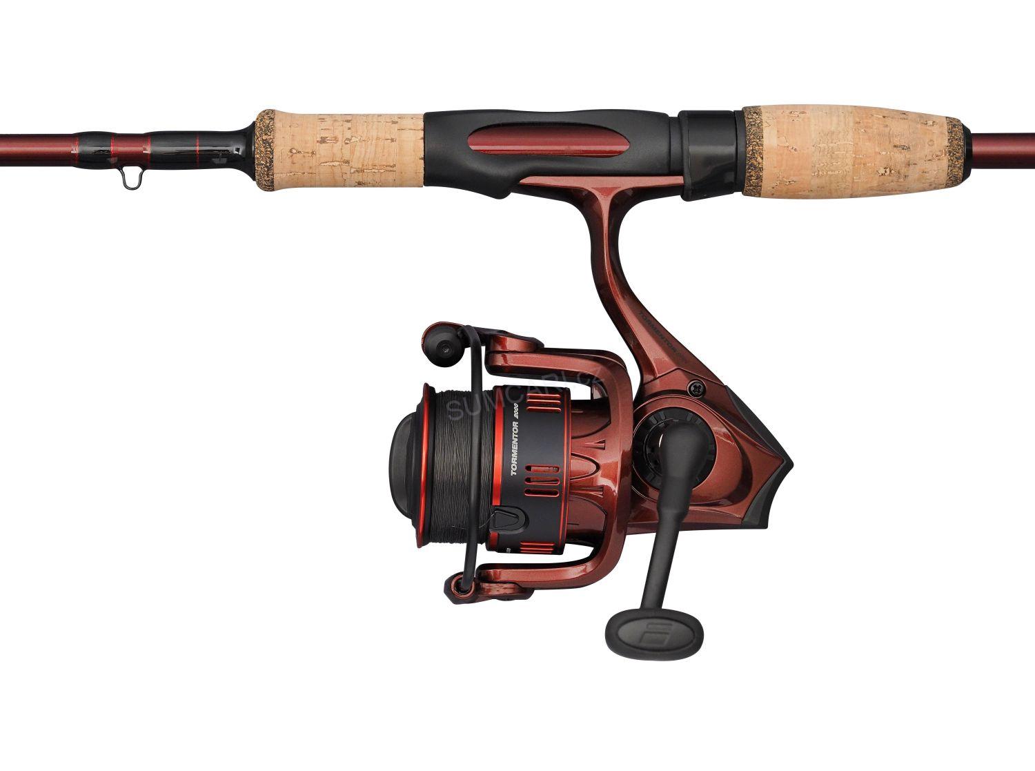 Abu Garcia prut Tormentor 2 M 2.74m, 7-28g 2 dílný + RN 3000 + Fireline Smoke