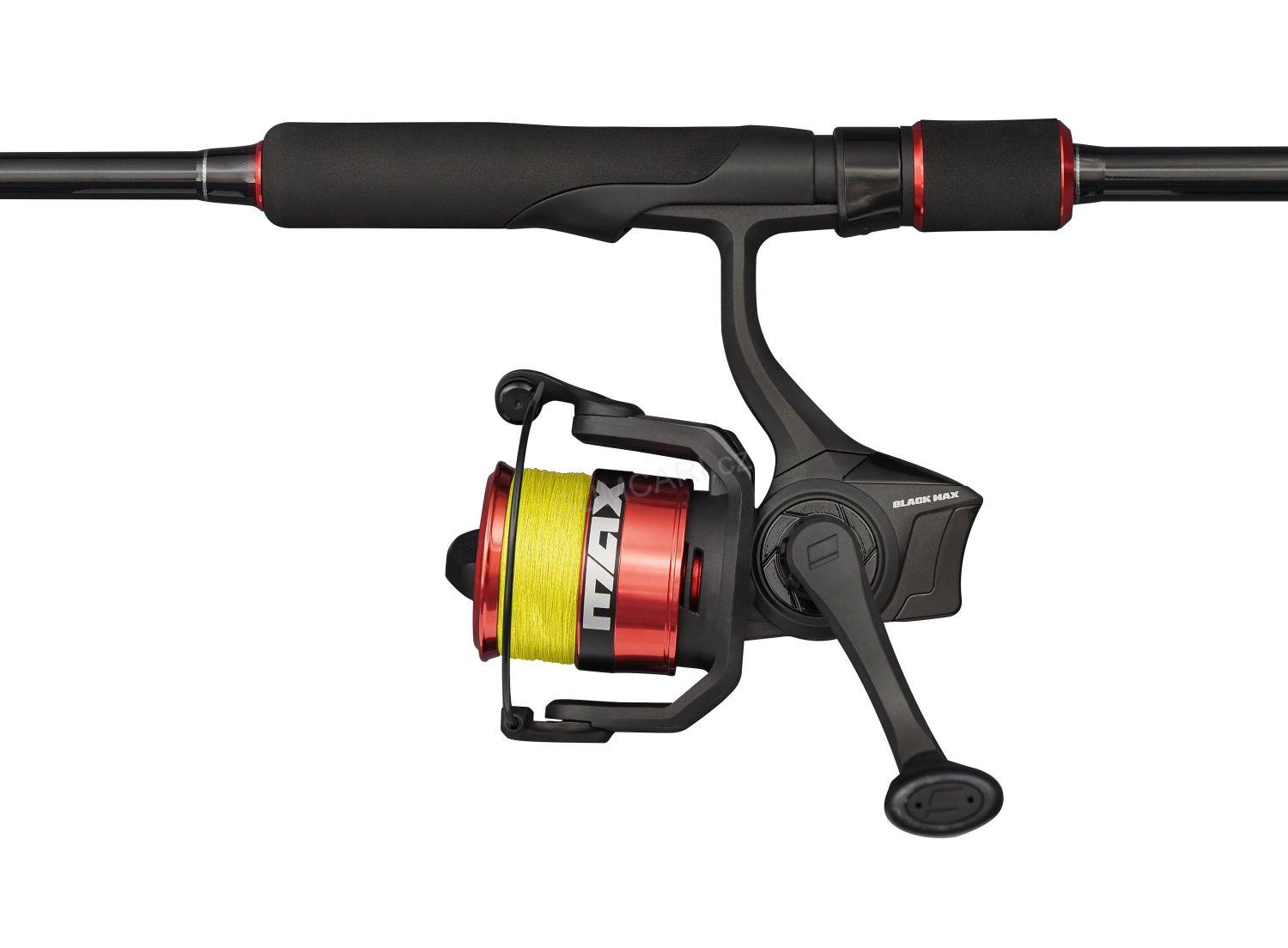 Abu Garcia set Black Max 2.44m 10-30g, 2 díly + RN Black Max 2500 + šňůra