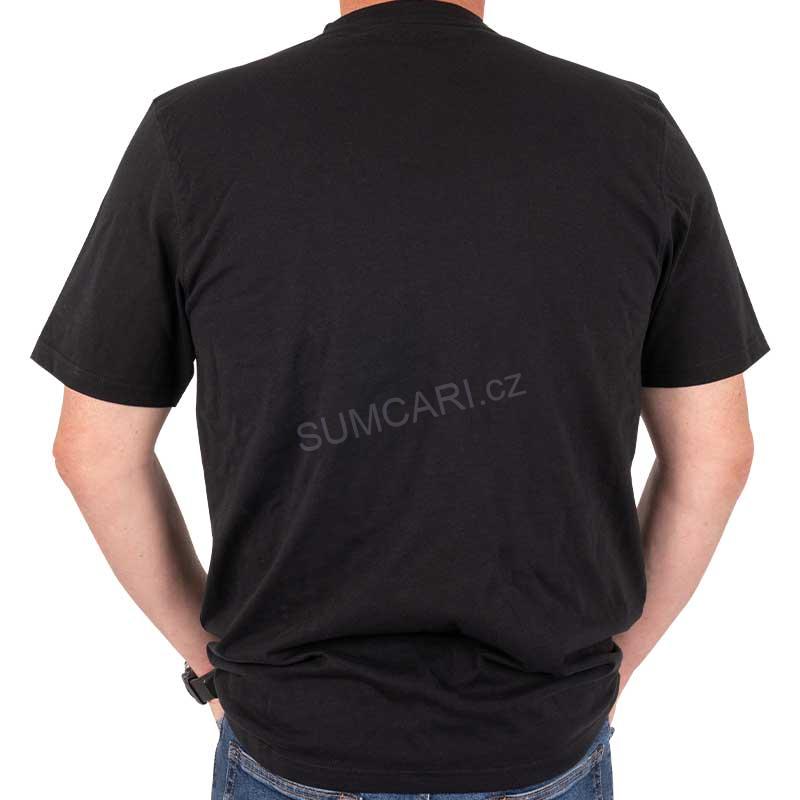 Black Cat tričko DISTRESSED Logo Black Tee, vel. XXXL
