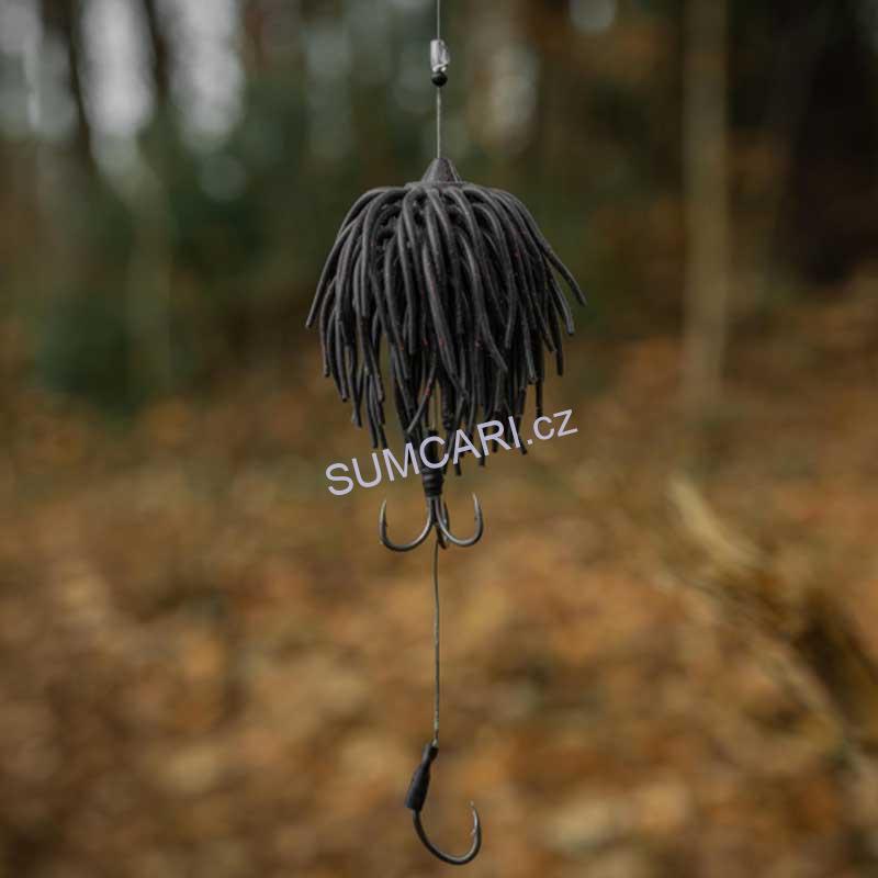 Black Cat chobotnice Real Worm teaser Black/Red, 80g