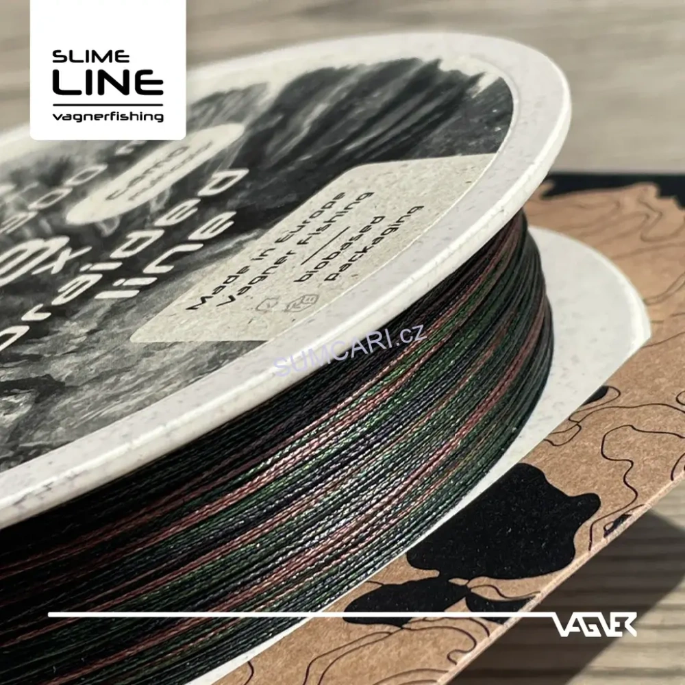 VAGNER sumcová šňůra Braided Line Camo 0.40mm 41kg, 300m