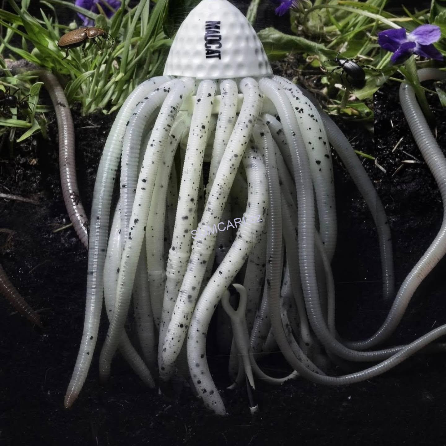 MADCAT chobotnice WORMS TEASER, glow in the dark 100g