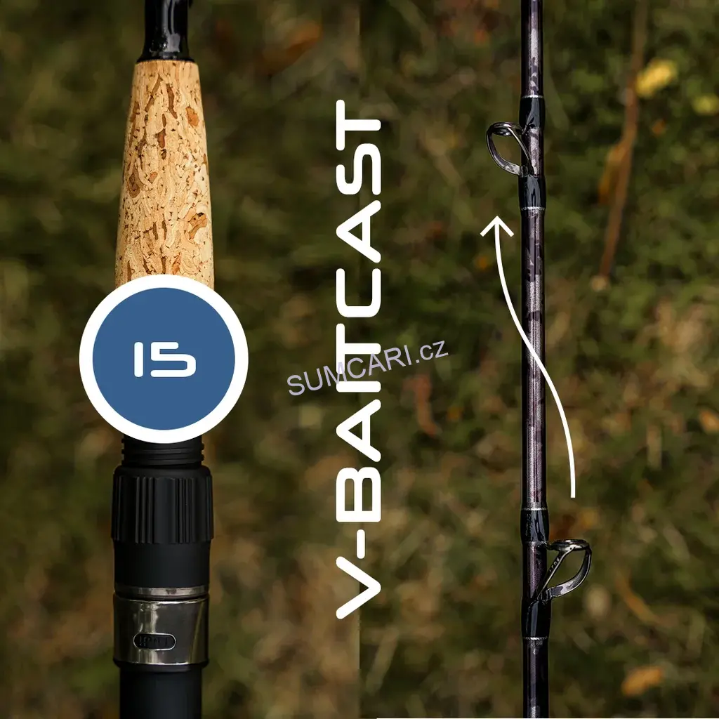 VAGNER prut Magic V-Baitcast 15, 1.95m 50-250g, 1 díl
