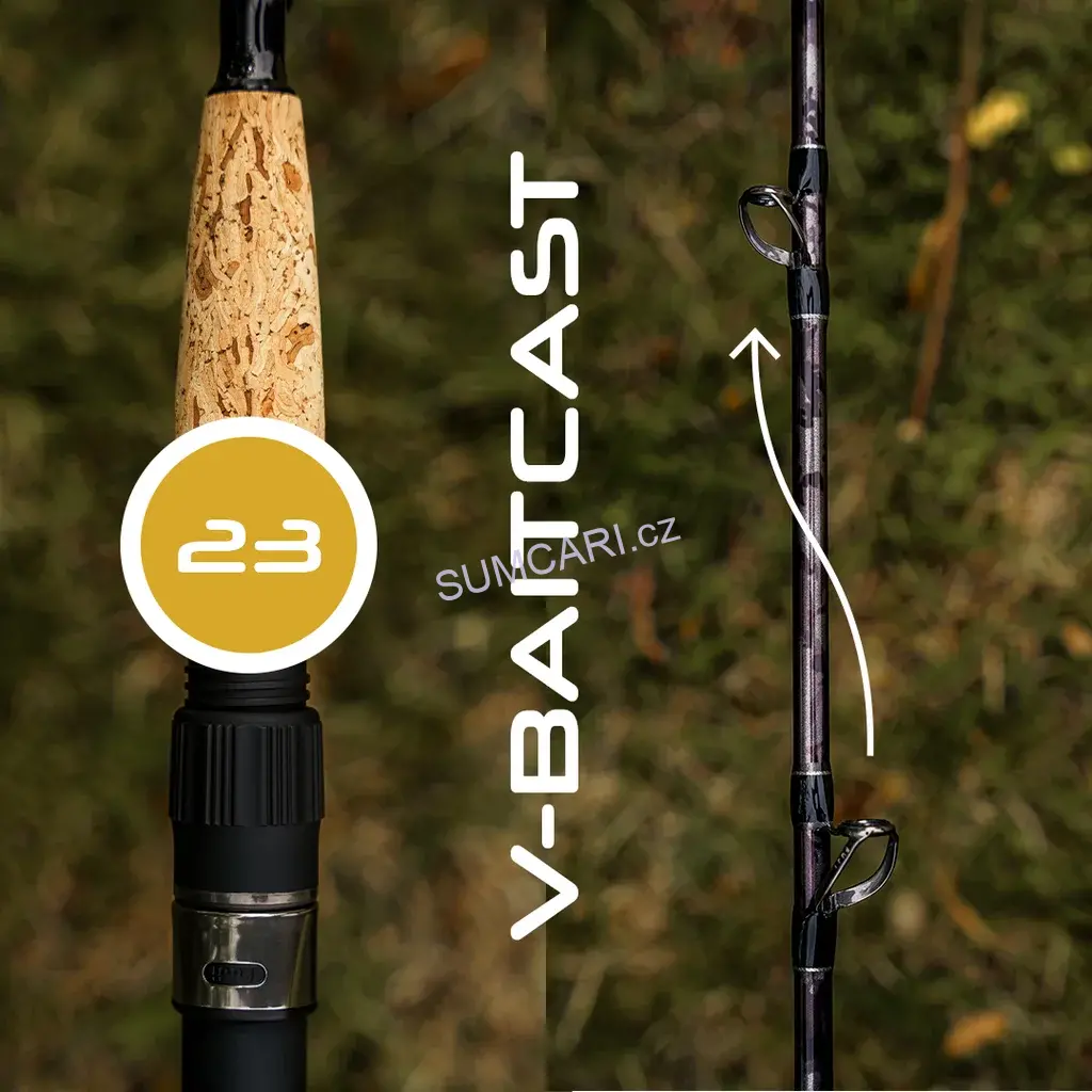 VAGNER prut Magic V-Baitcast 23, 1.95m 100-400g, 1 díl