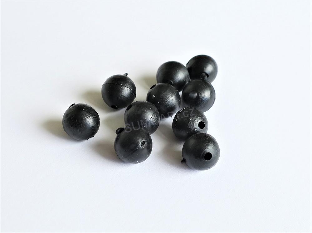 Black Cat gumová kulička Rubber Shock Beads 10mm, 10ks
