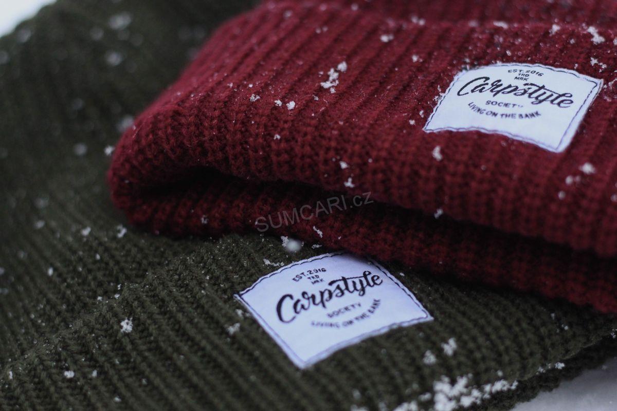 Carpstyle zimní čepice Burgundy Beanie