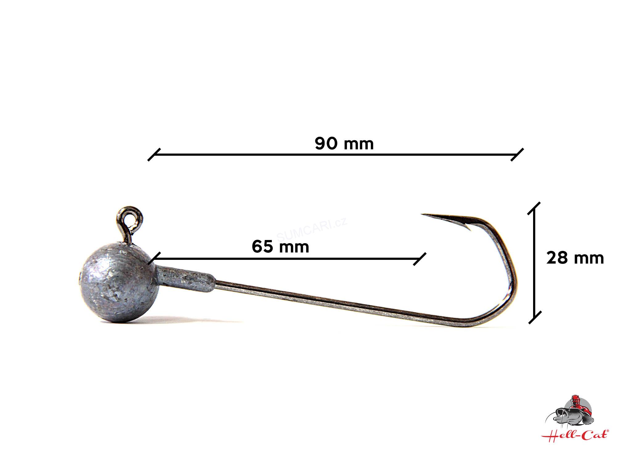 Hell-Cat jigová hlava Head Catfish vel. 12/0 50g, 1ks