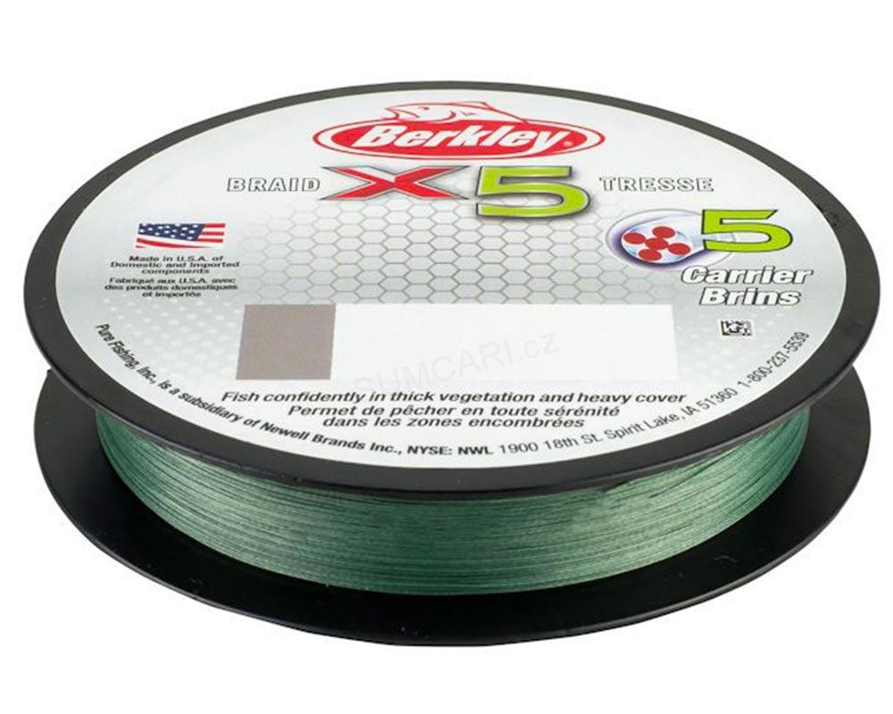 Berkley X5 0,08mm 7,60kg, 150m zelená